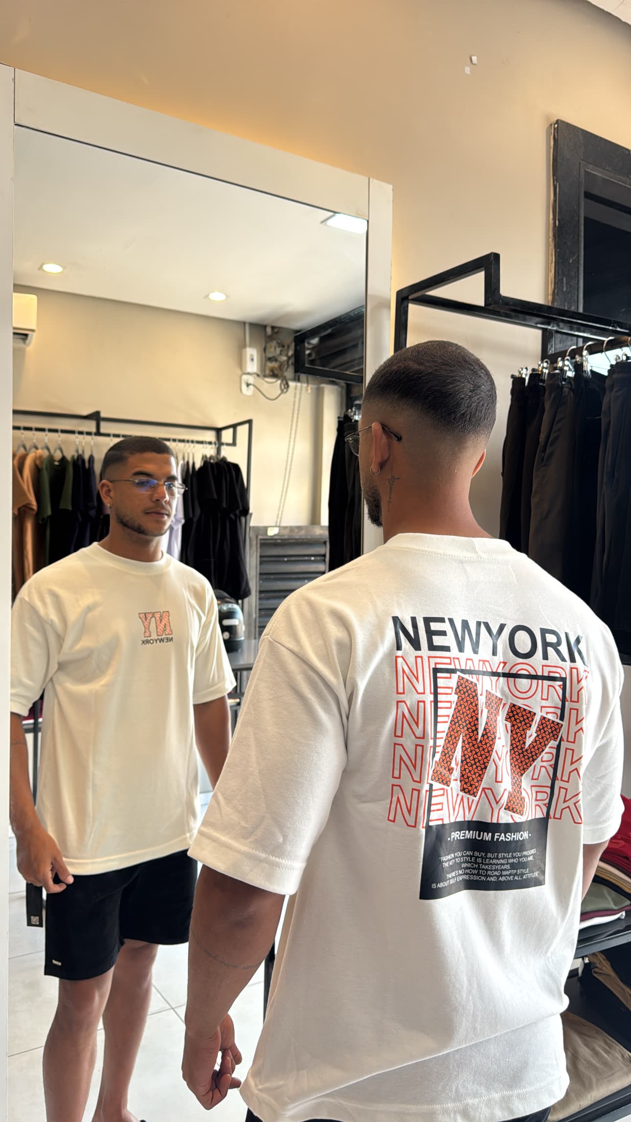 Camiseta Oversized New York Suedine Pro