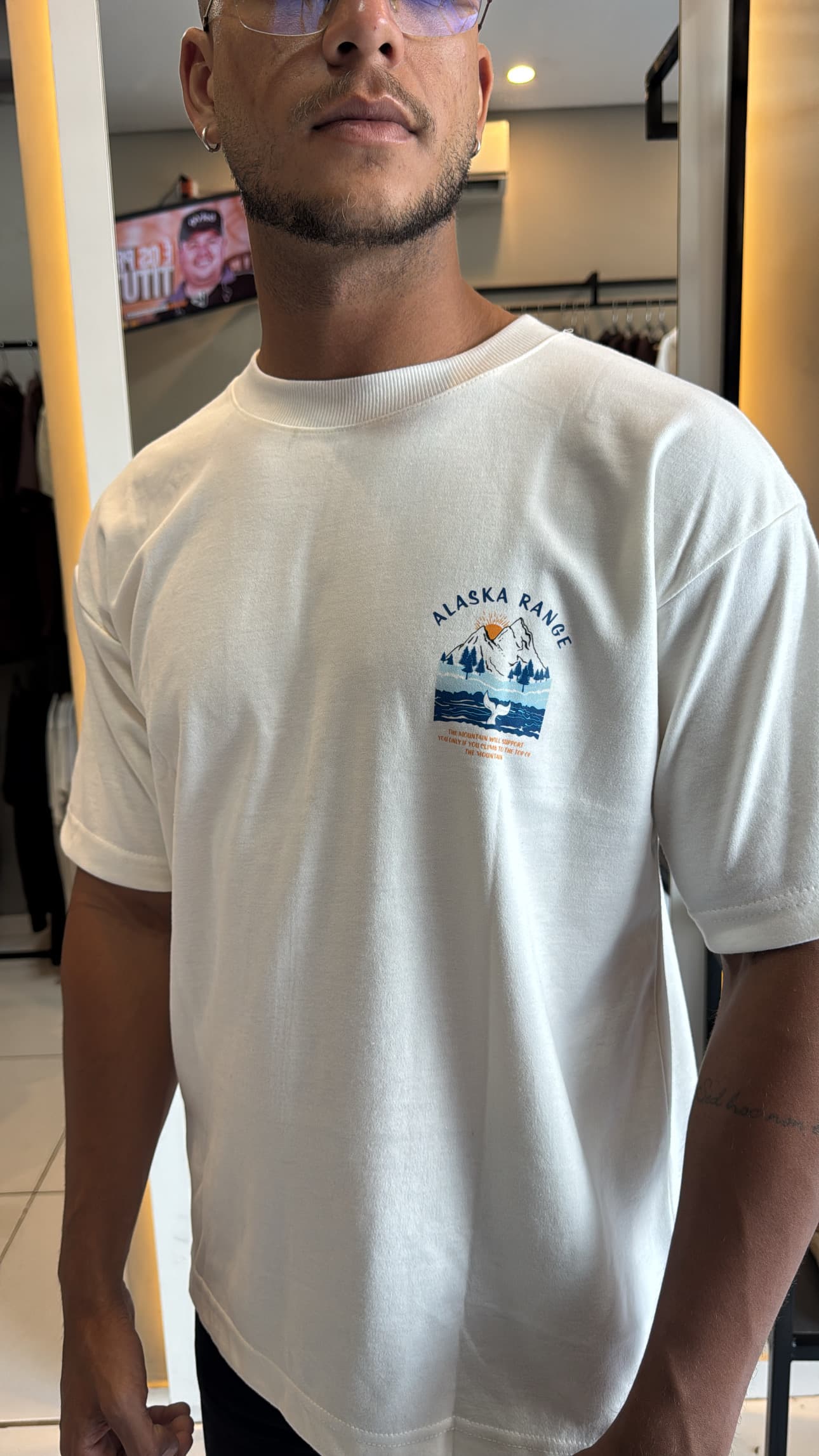 Camiseta Oversized Alaska Range Suedine Pro