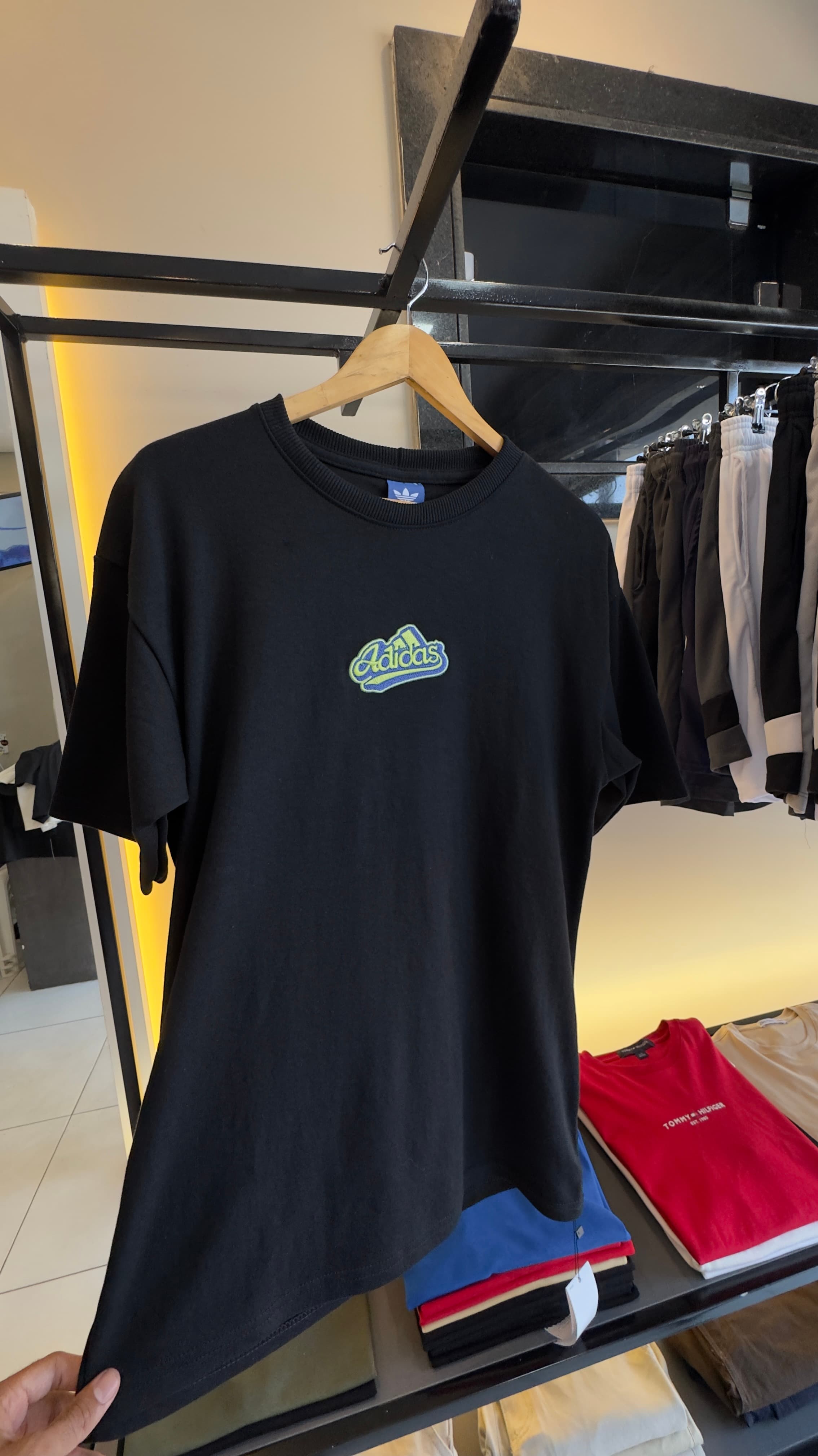 Camiseta Oversized Adidas Suedine Pro Preta