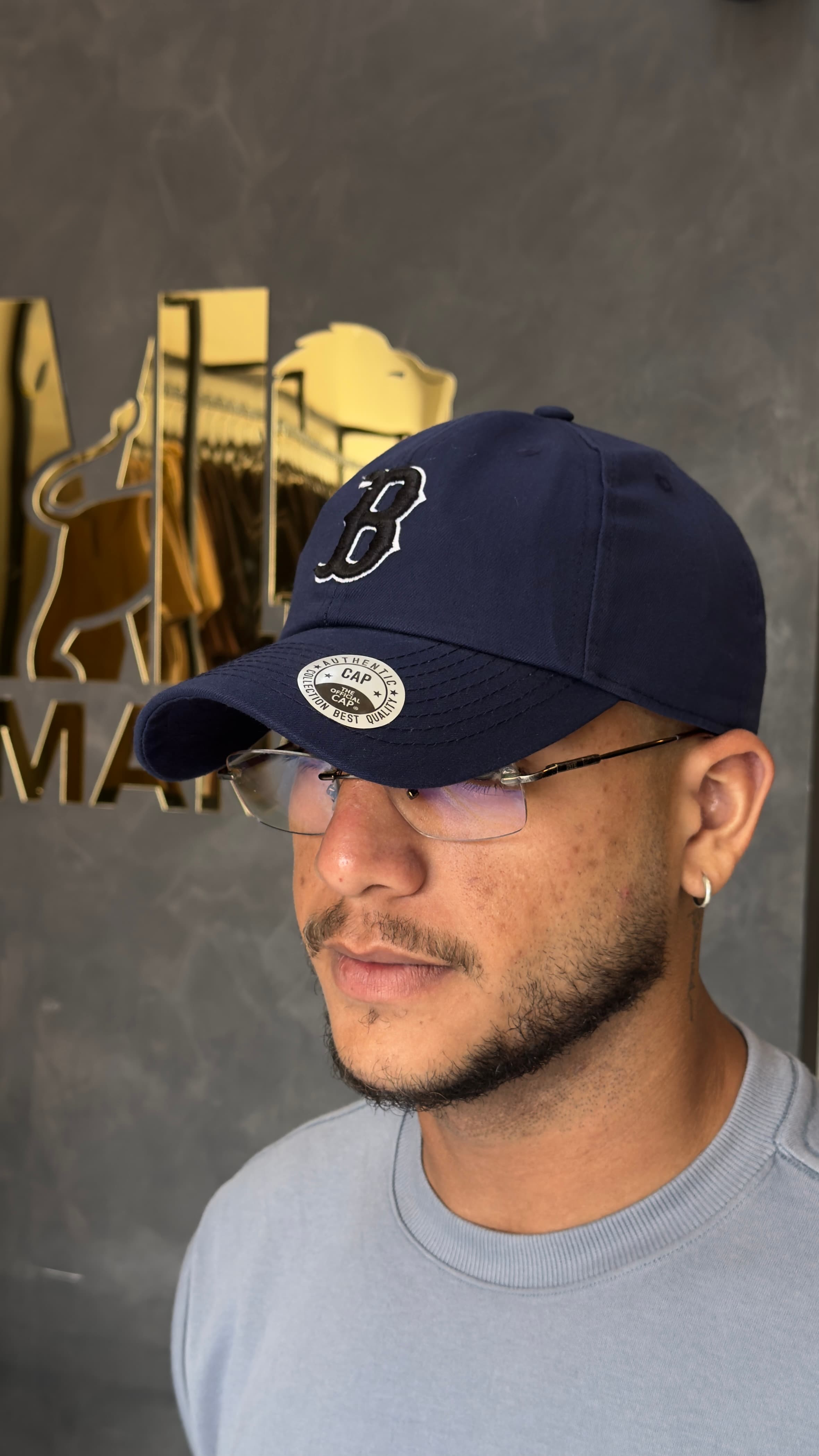 Boné Authentic Cap Boston "B"