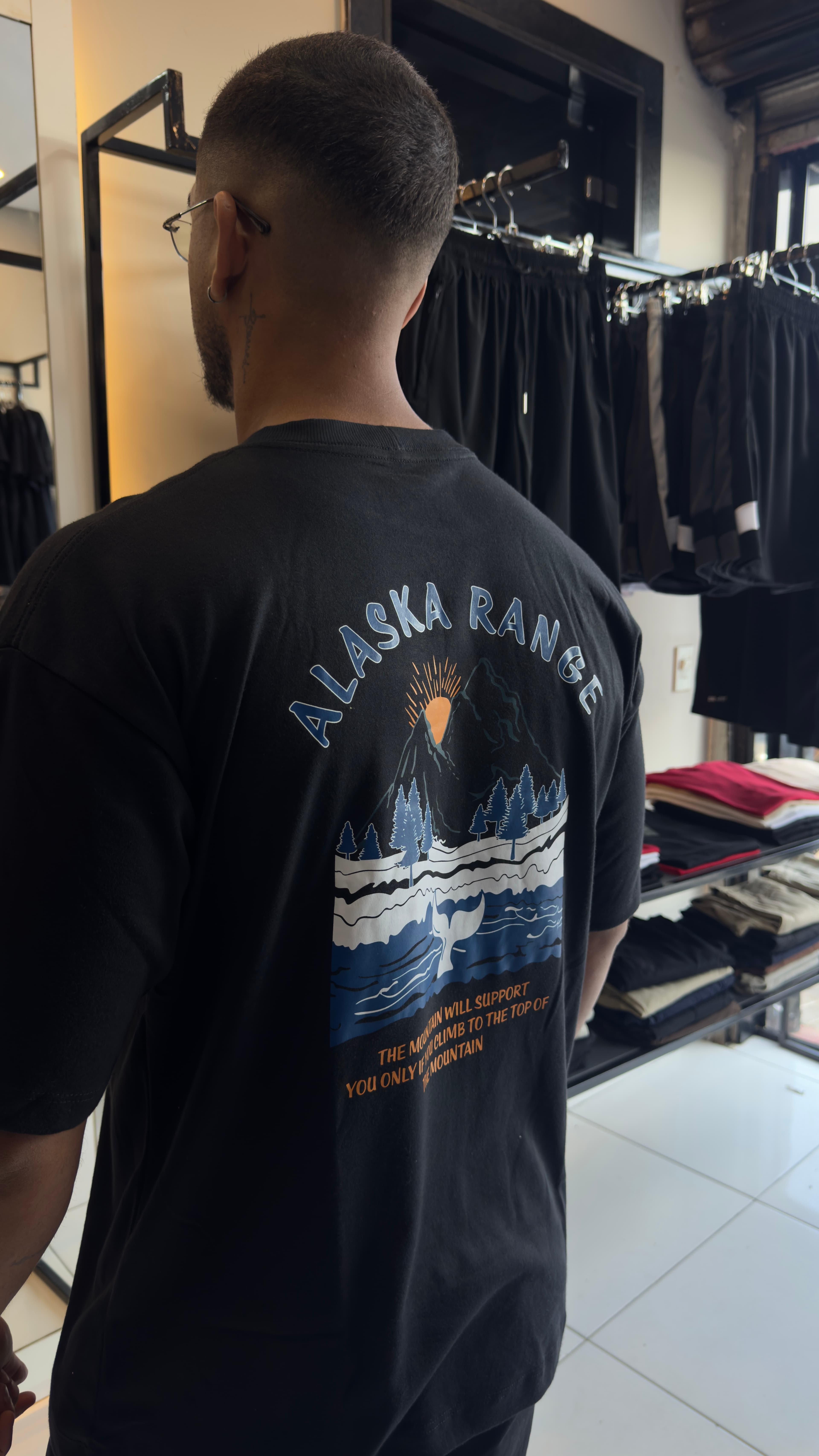 Camiseta Oversized Alaska Range Suedine Pro